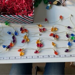Mini Colorful String Lights (non light up) about 30 inch long each.  4 strings